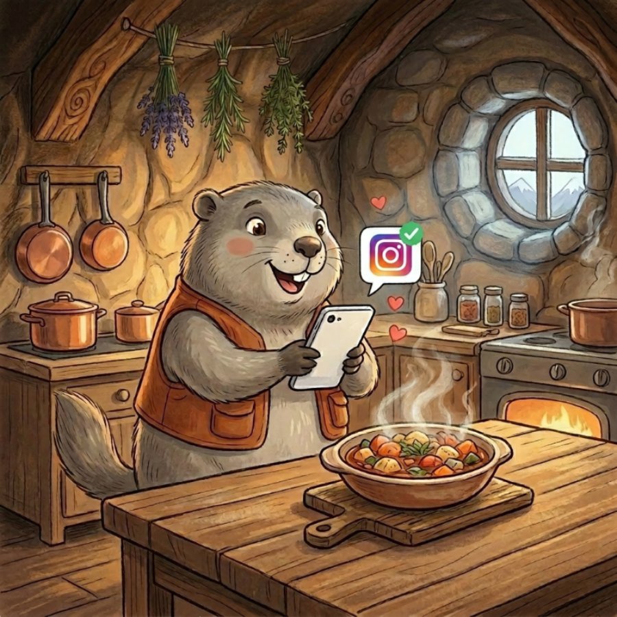 Alpine photographie son plat pour Instagram